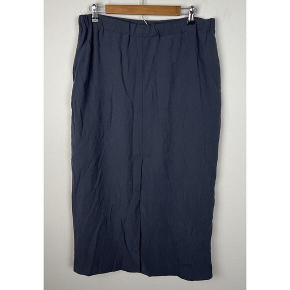 NWT Wayf Midnight Blue Pencil Straight Skirt Size XL Workplace Business Women’s - Picture 2 of 7
